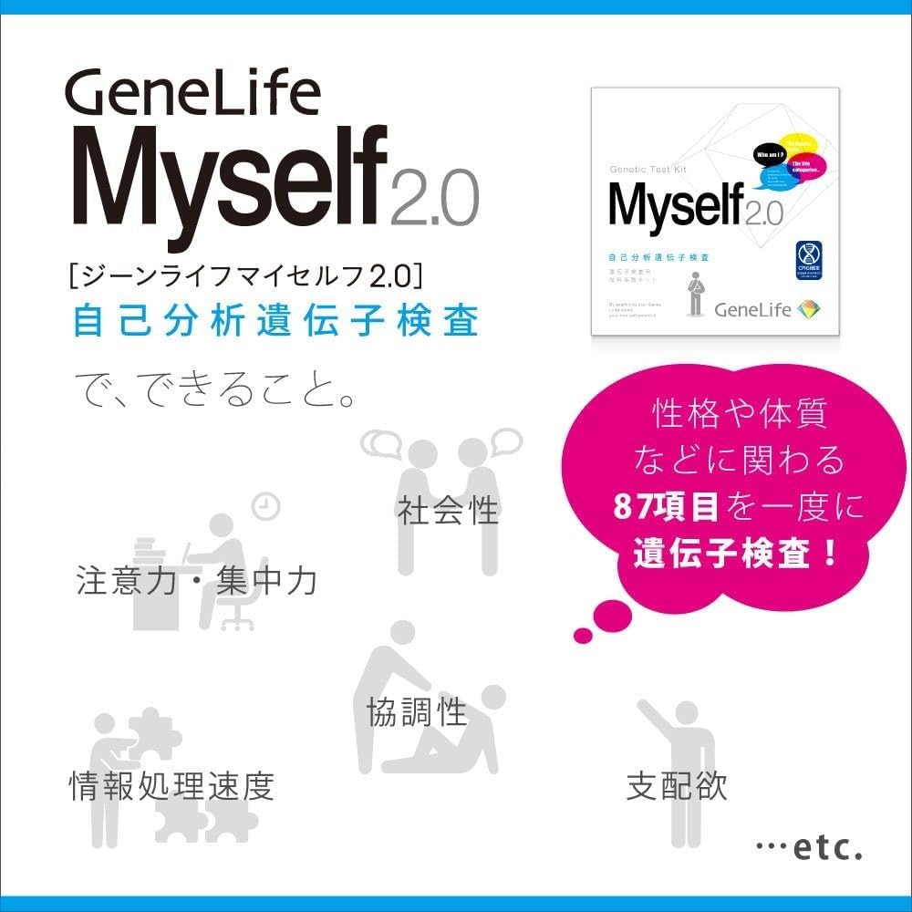 GeneLife Myself2.0 自己分析遺伝子検査