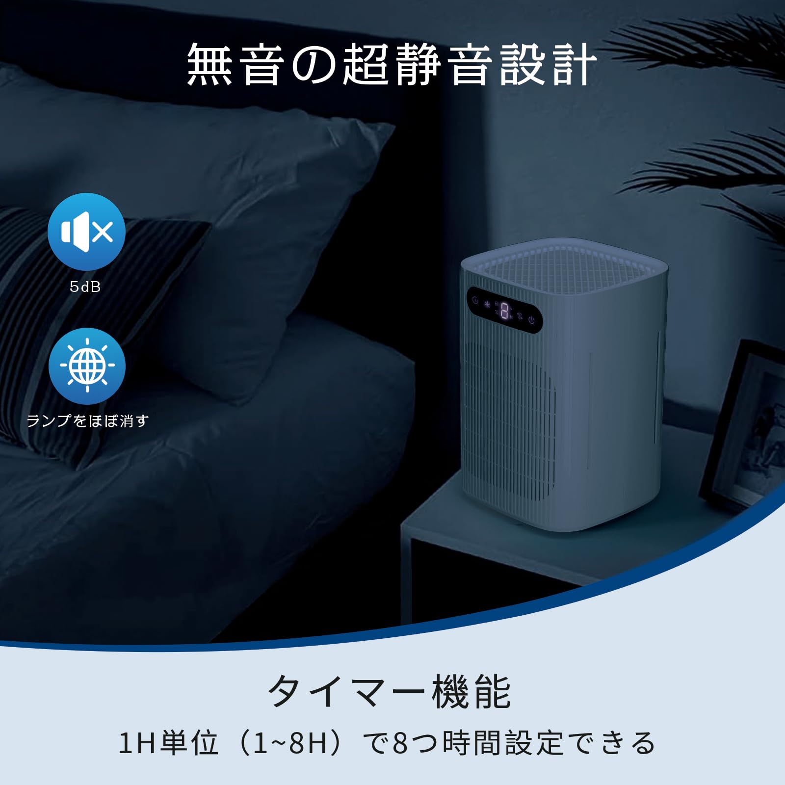 Amazon.co.jp: AZMKOO 空気清浄機 30畳対応 UVライト ダブルフィルター 