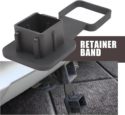 Miniatura 5 de Cubierta de enganche de remolque con bandera estadounidense de 2 pulgadas, tapa de enchufe de goma, para Toyota Jeep, Chevrolet, Ford, Nissan, Dodge