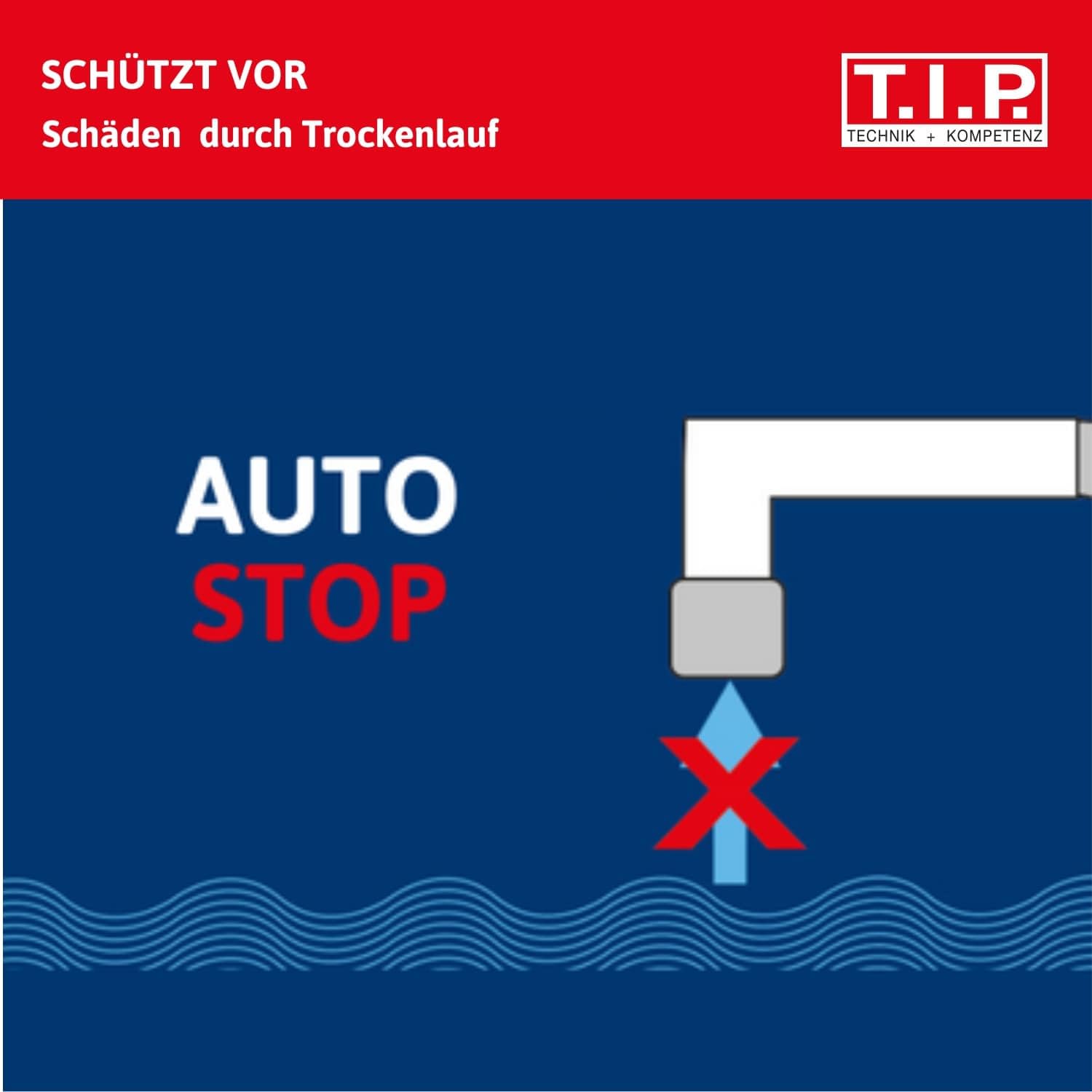 T.I.P. Elektronische Pumpensteuerung BRIO 2000 M, Plug and Play für Tauchdruck-, Tiefbrunnen-, Zisternen- und Gartenpumpen 1,5–3,5 bar, Automatisch, Trockenlaufschutz, Einfache Installation