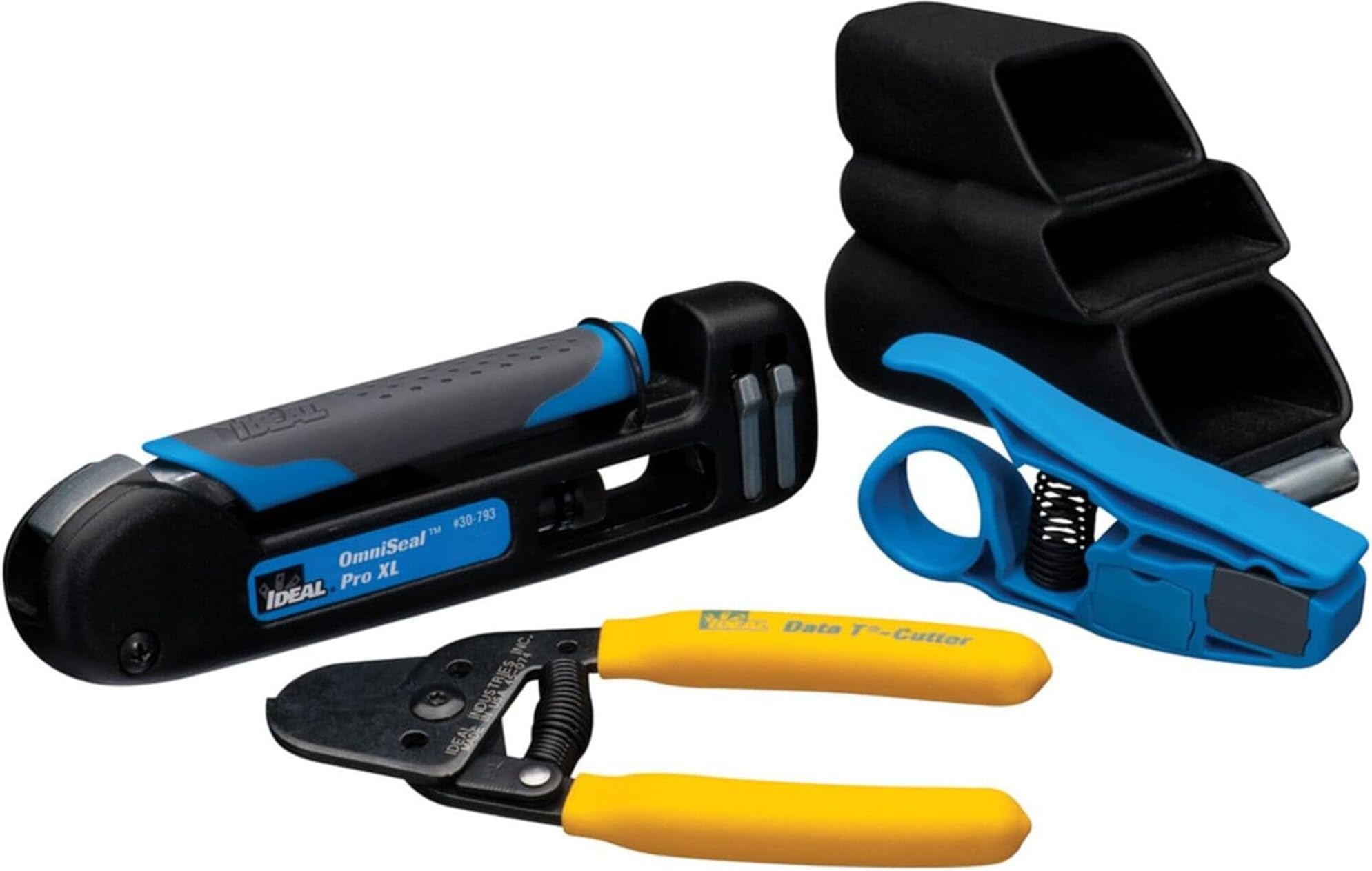 IDEAL INDUSTRIES INC. 33-793 OmniSeal Pro XL Coax Compression Tool, Compression Tool for F/BNC/RCA/RG-11 F Connectors, RG-59/6/6 Quad/Plenum Coax