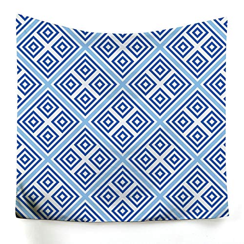 Tenture murale deco pour masquer un mur vide avec style géométrique - 2