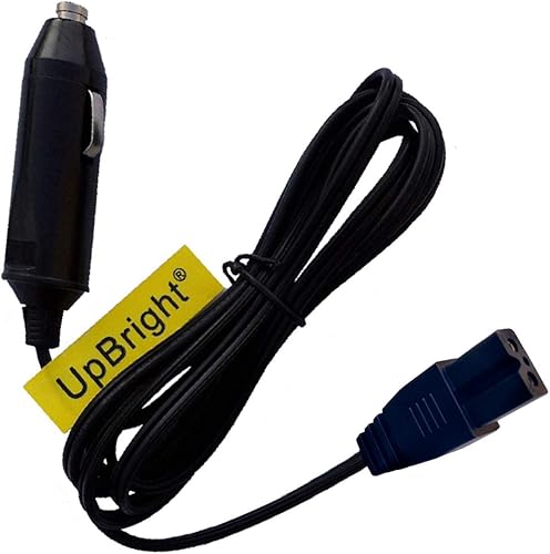 UpBright Adaptador de 2 clavijas para coche de 12 V CC compatible con Cooluli CMF4LW CMF6P Classic-4L CL4L 10L CL10L 15L CL15L 20L Concord-20LDX