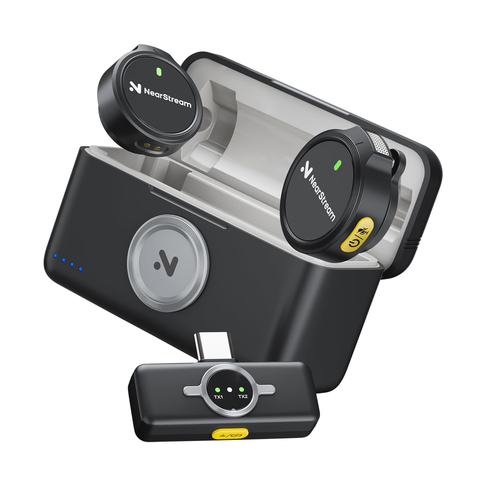 Amazon.co.jp: NearStream AWM25T ピンマイク ワイヤレスマイク iPhone