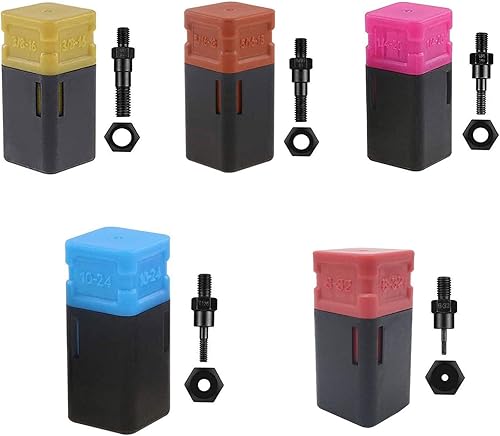 5 mandril de repuesto para herramienta de tuerca remachadora (3/8-16, 5/16-18, 1/4-20, 10-24, 8-32)