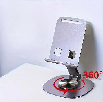 Kyrotech Metal Alüminyum 360 Derece Dönebilen Yk Design Masa Üstü Telefon Tutucu, Yüksekliği Ayarlanabilir, Profosyonel Kullanıma Uygun, Darbelere Dayanıklı, Tüm Telefonlara Uyumludur