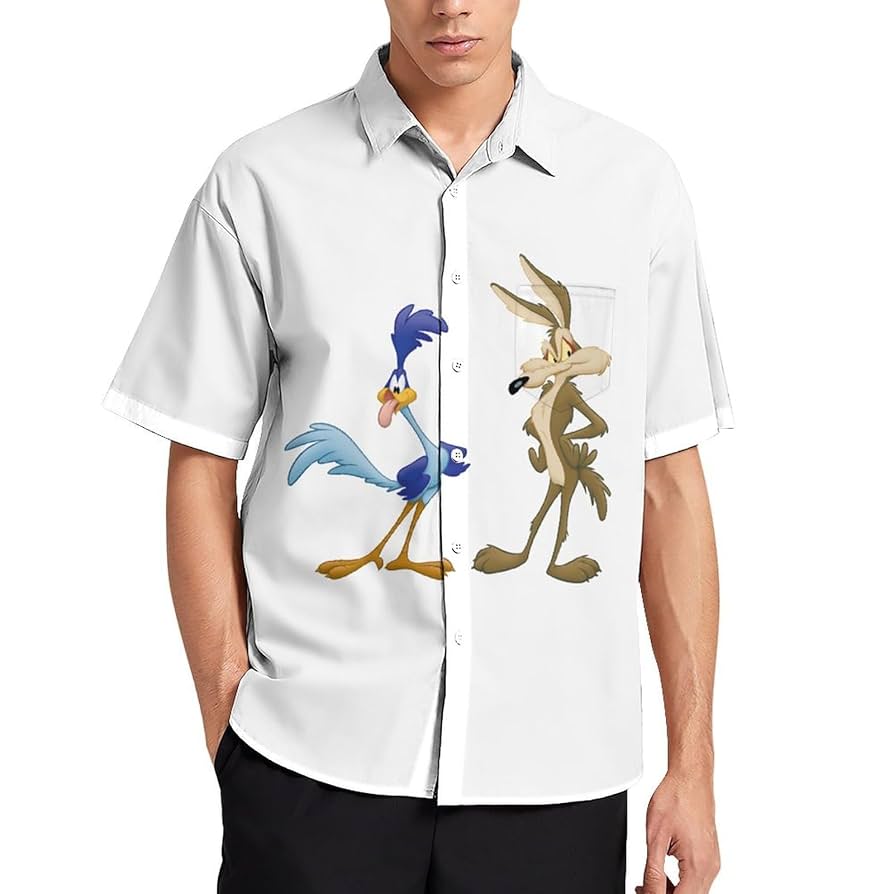 Amazon.co.jp: シャツ メンズ ワイリー・コヨーテとロード