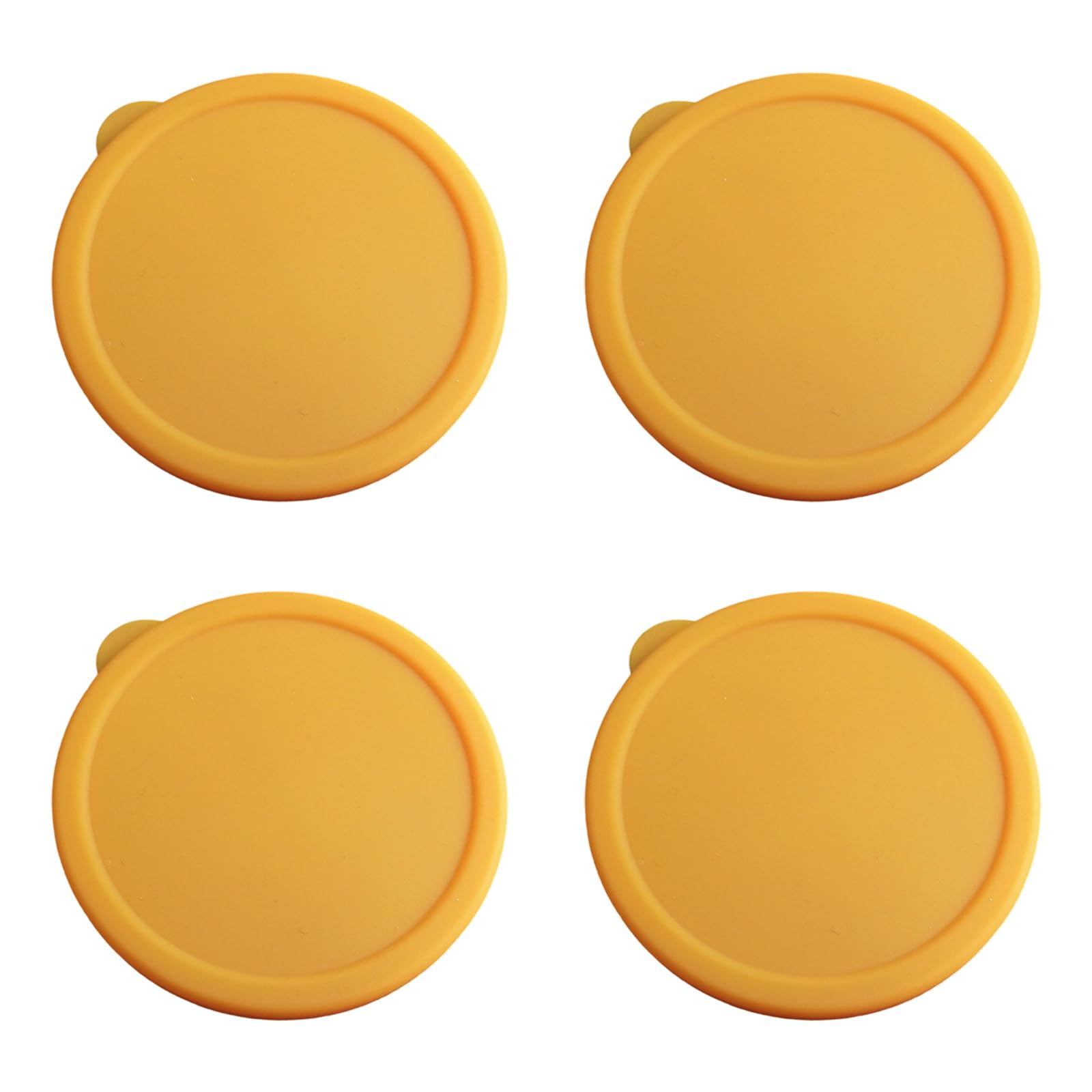 Multipurpose Silicone Jar Lid 4Pcs Leakproof Glass Dessert Custard Cup Covers for Food Preservations and Organization Silicone Custard Cup Lid Cover