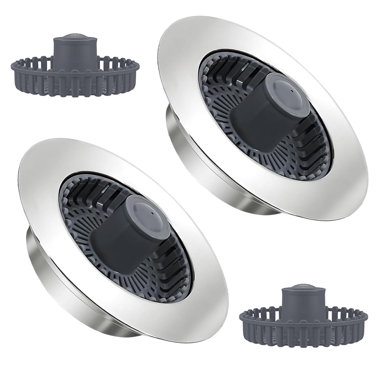 Elnwnnkc Sink Drain Strainer Basket Plug Push Type Bounce Cores Drains Filter Anti Clogging Stoppers Basins Plug Filter Stoppers Baths Cover for Tub Hair Catcher