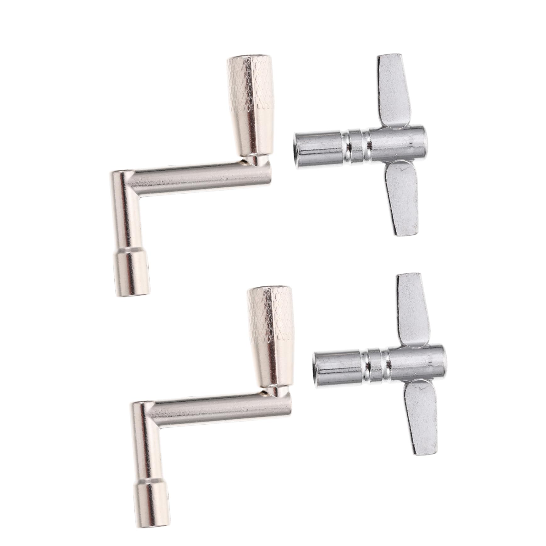 BESTonZON Drum Tuning Key Drum Set Tuning Tool Kit Silver Drum Keys for Drummers Beginners