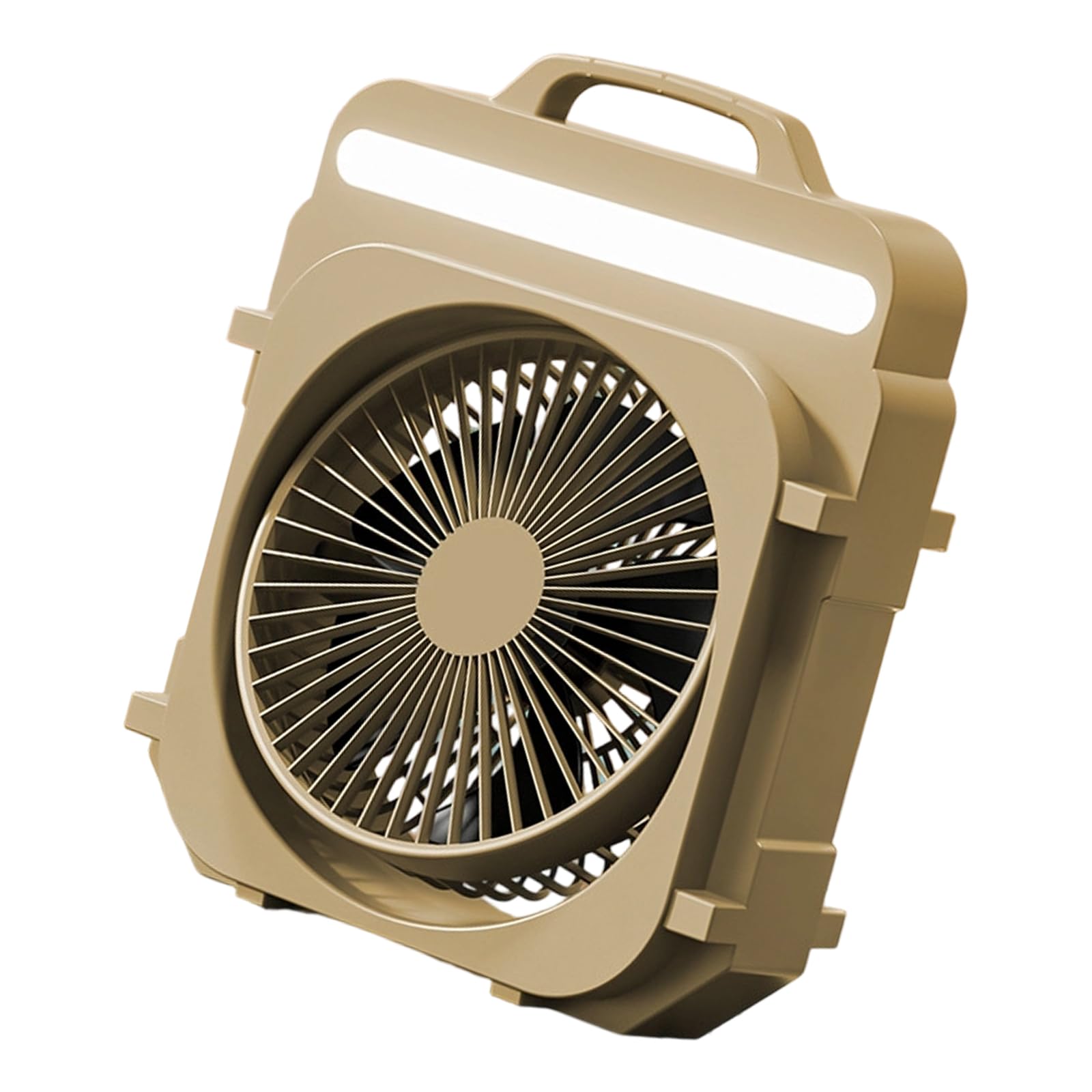 Kelisdi Practical Desktop Fan with Smooth Operations and Ergonomic Handle Rechargeable Fan Texture for Daily Comfort Desk