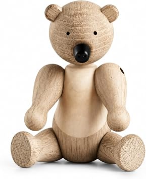Kay Bojesen Bear | Untreated Oak and Maple | 5.7 in.