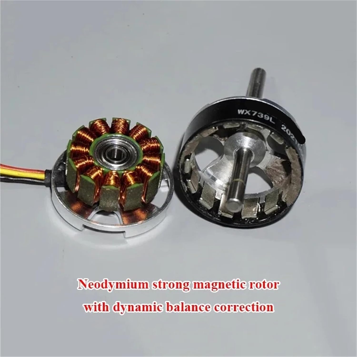 1個 3S-6S 1700KV 1806 ミニ 23mm アウターローター ブラシレスモーター 12V-24V 高速 DIY 航空機