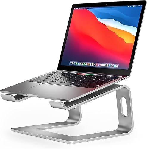 Nulaxy Laptop Stand, Ergonomic Aluminum Laptop Computer Stand, Detachable Laptop Riser Notebook Holder Stand Compatible with MacBook Air Pro, Dell