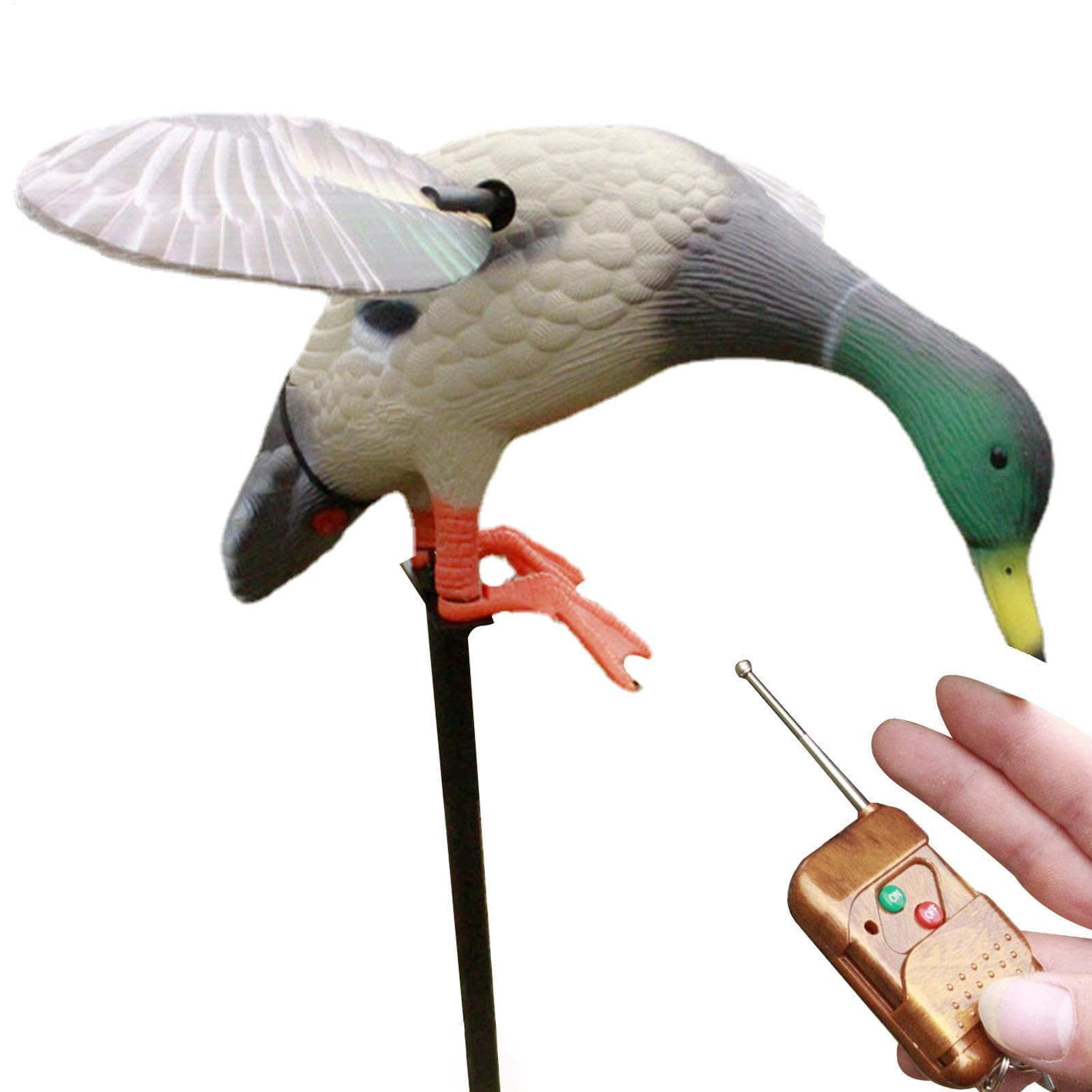 Señuelos de caza , diseño realista, pájaro falso de caza | movimiento de control remoto alimentado por pilas, instalación sin esfuerzo, pájaro falso para aventura al aire libre