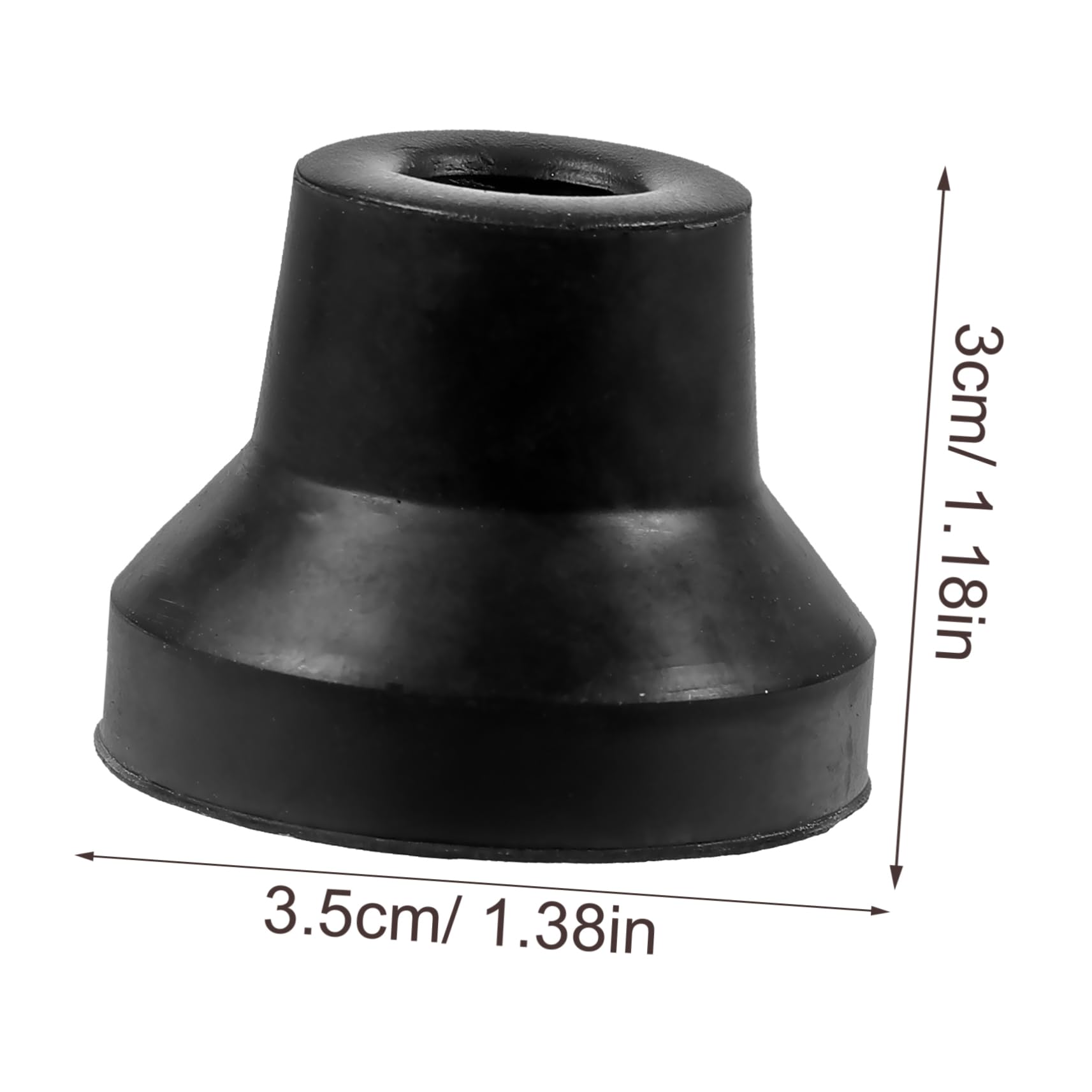 Beavorty Replacement Crutch Tips 4 Pack Heavy Duty Cane Rubber Tips Anti-Slip Crutch Pads for Walking Sticks