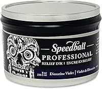 Vista 15 de Speedball Tinta de alivio profesional, azul ultramarino, tubo de 5 onzas