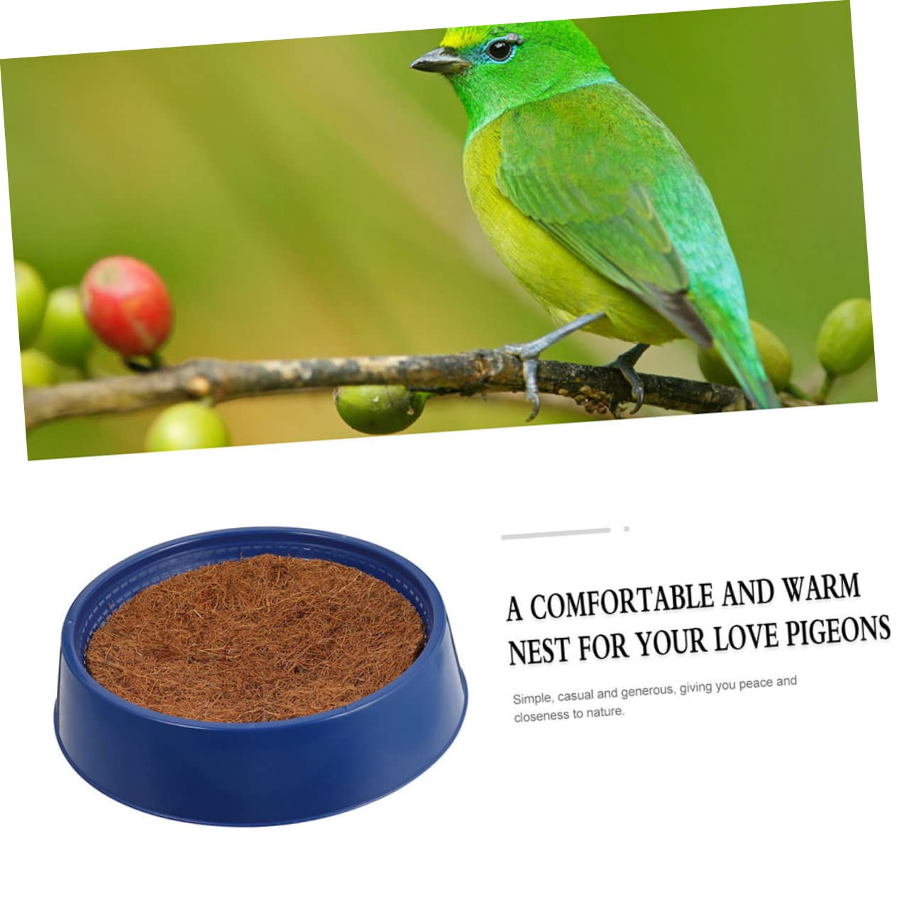 FRCOLOR 1 Juego Macetas De Paloma Transportadora Criadero De Palomas Jaula Nido De Palomas Suministro De Palomas Cama De Pájaro Cama De Paloma El Plastico Nido De Cría El Nido del Pájaro