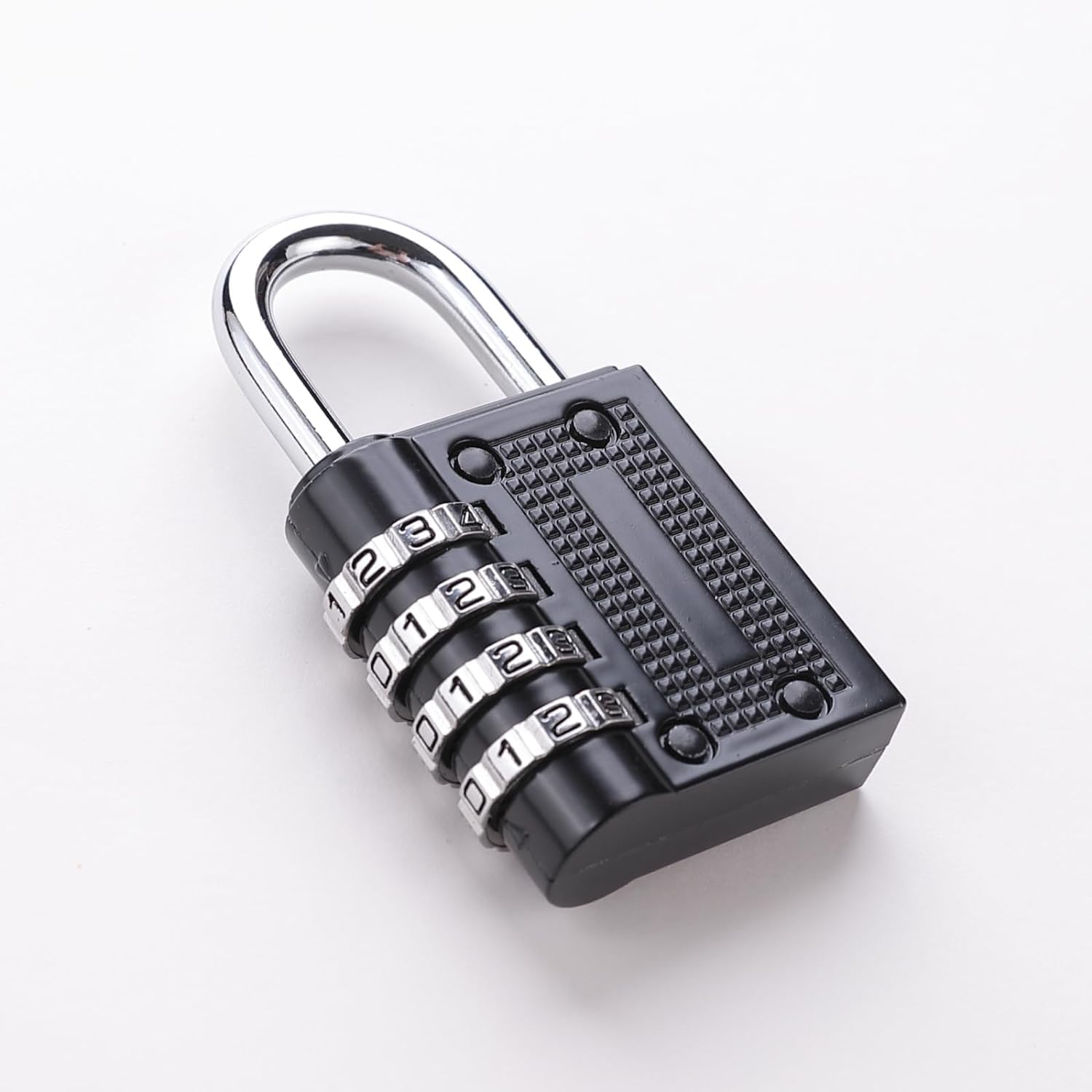 Heart Home 4 Digit Combination Padlock|Keyless Luggage Lock (Black)-image-22