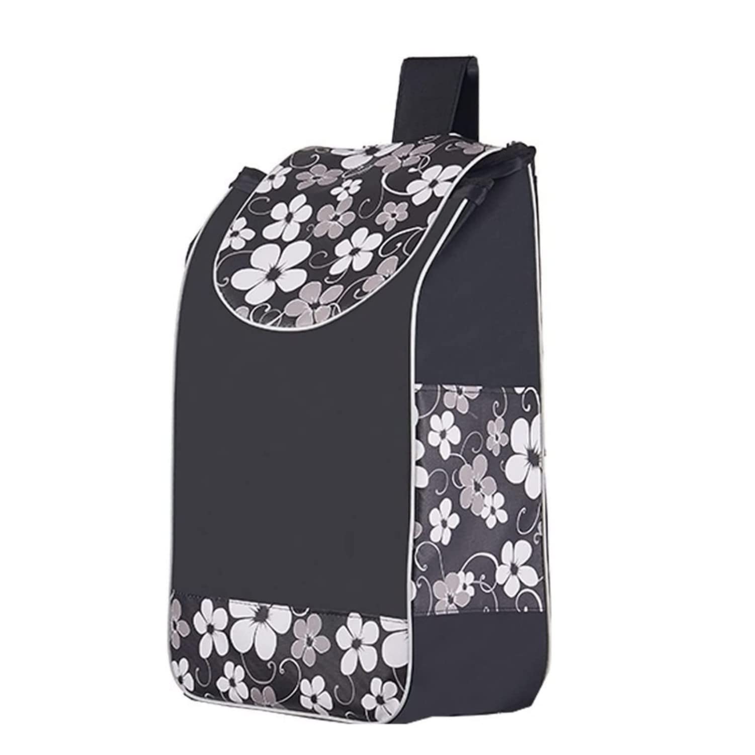 Sac De Rangement Imperméable Pour Chariot De Courses - Tissu Oxford 50x30x20cm, Pliable, Résistant