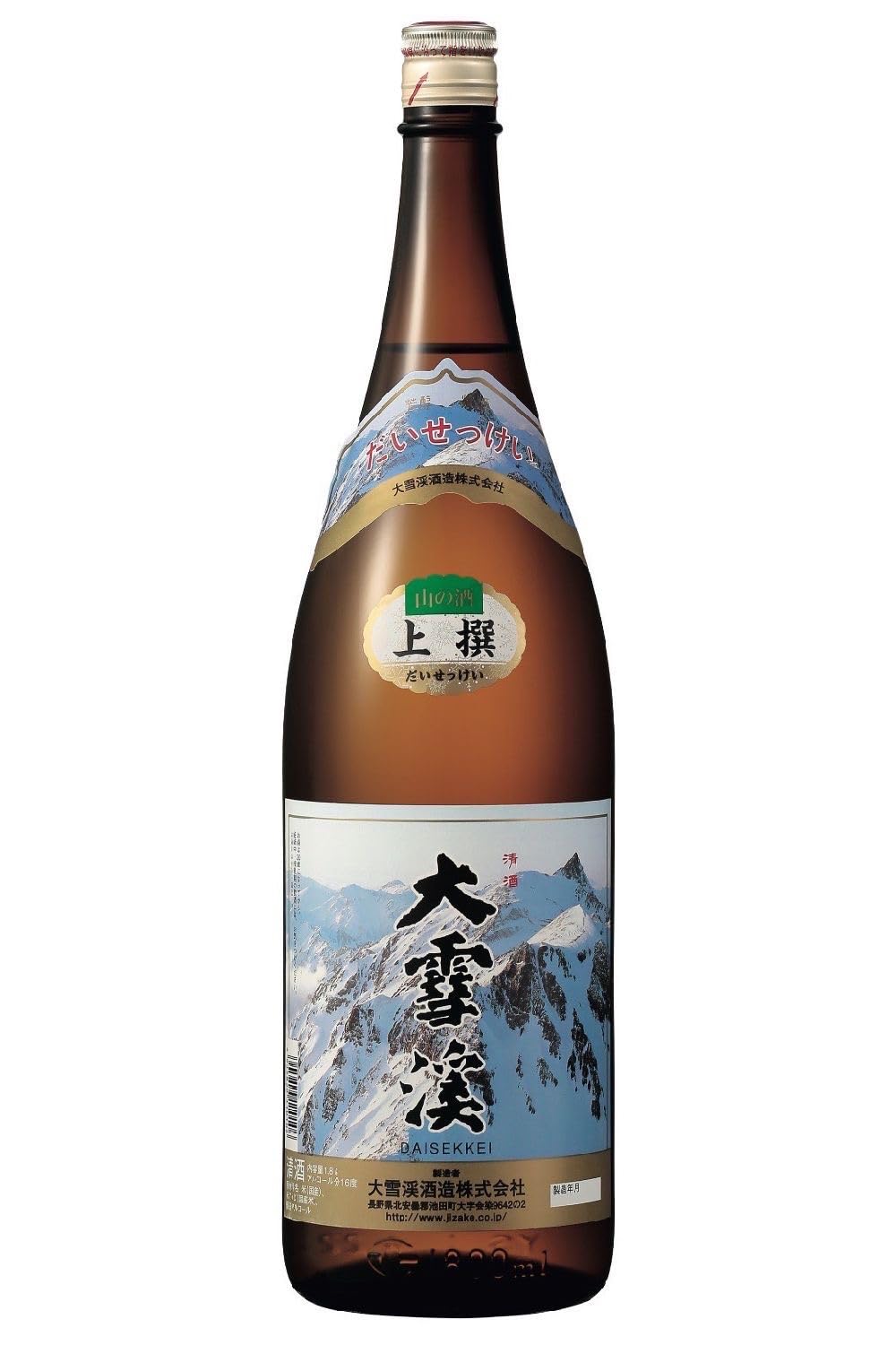 Amazon.co.jp: 上撰 大雪渓 [ 日本酒 長野県 1800ml ] : 食品・飲料・お酒