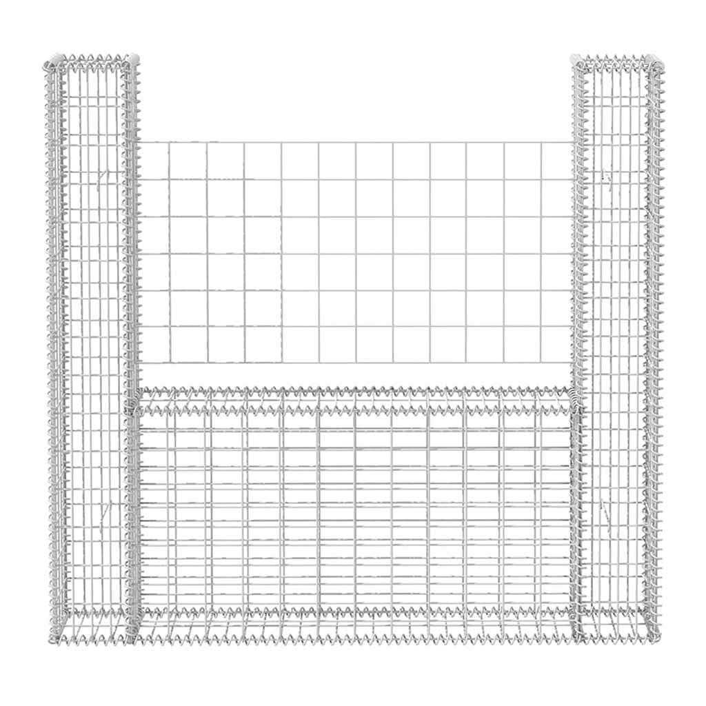 homiuse 160x20x150 CM Cloture Jardin Exterieur Mur en Gabion JardinièRe Clã´Tures Dã©Coratives Claustra Exterieur Decoration Jardin Pratique Et Beau pour Les Zones RéSidentielles Et Commerciales