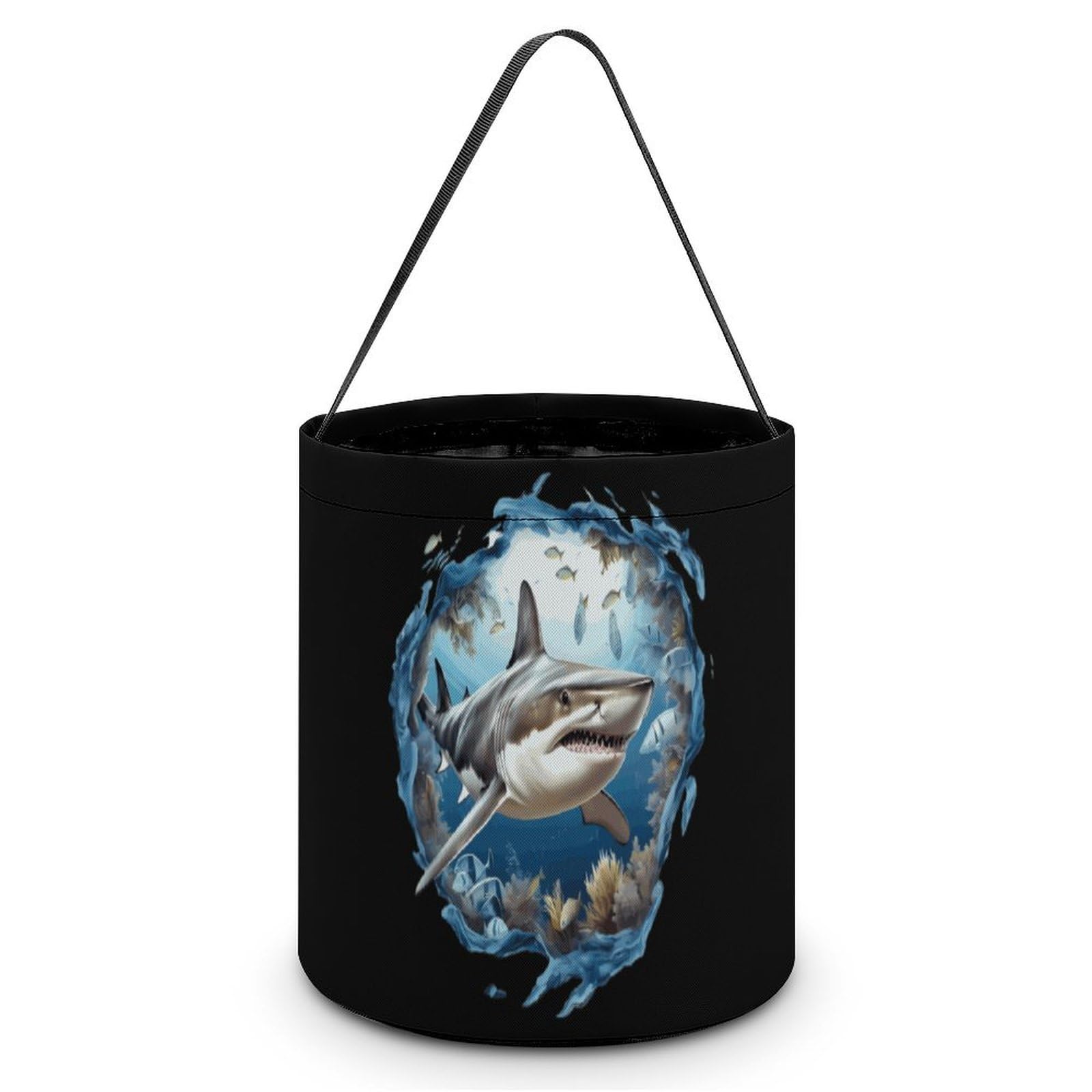 Shark 3D Funny Easter Eggs Basket Candy Gift Storage Bags Buckets for Party Favors Supplies