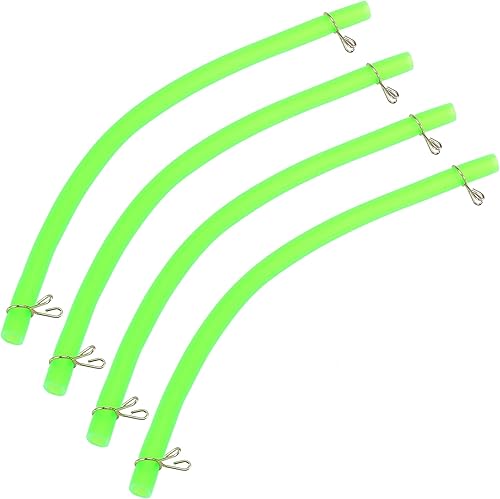uxcell 4pcs 4.5mm Inner Dia Motorcycle Petrol Hose Oil Fuel Line Tube with Clamp