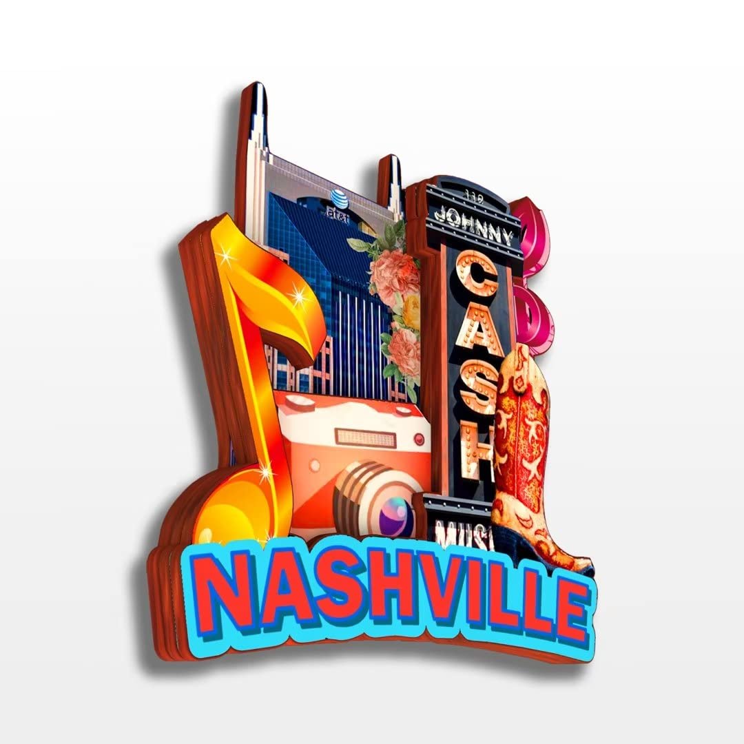 Nashville City Collage Magnet By Classic Magnets, Collectible Souvenirs Made In The - Foto 4
