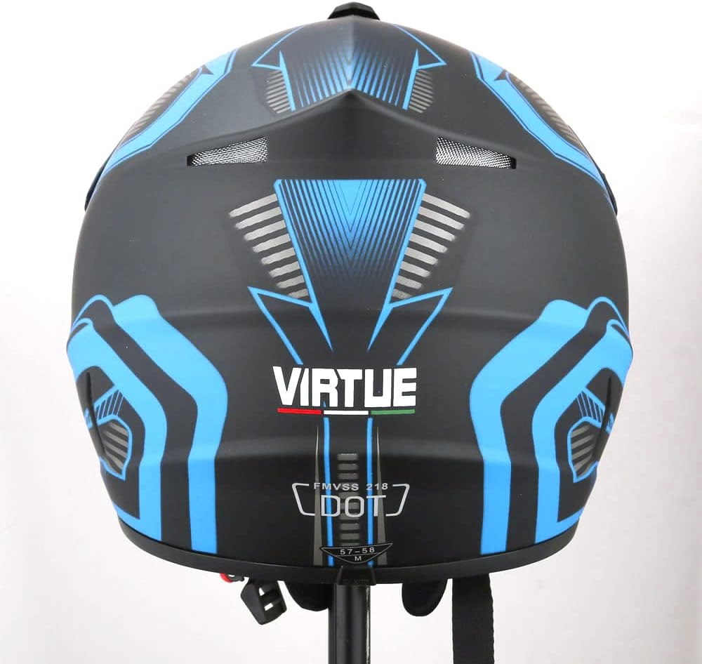 Casco de motocross, casco de motocicleta de cara completa con