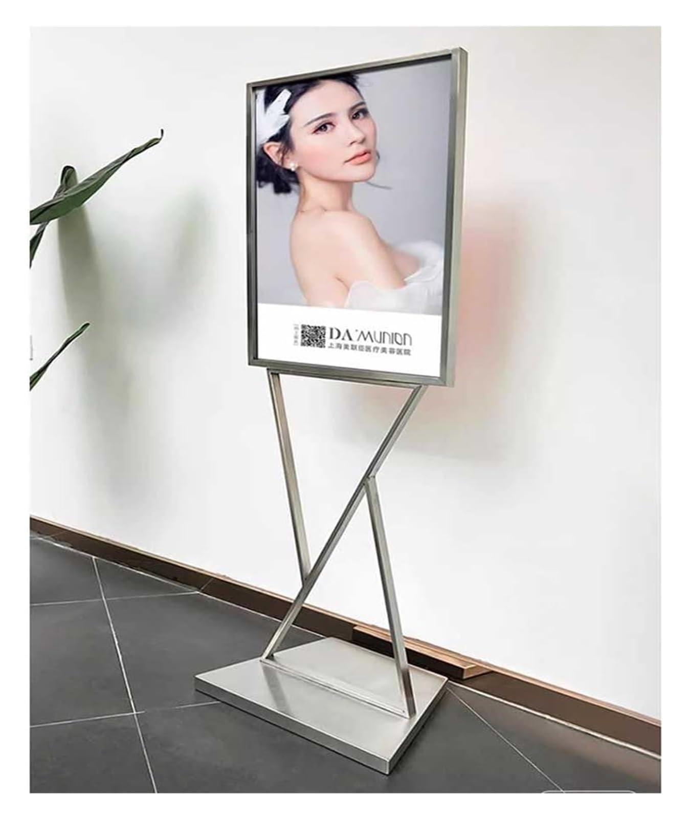Soporte De Pie Para Carteles Soporte Vertical For Carteles De Doble Cara, Soporte For Carteles De Pie, Soporte For Carteles Guía, Soporte De Exhibición For Vallas Publicitarias, 60 Pulgadas De Alto, C