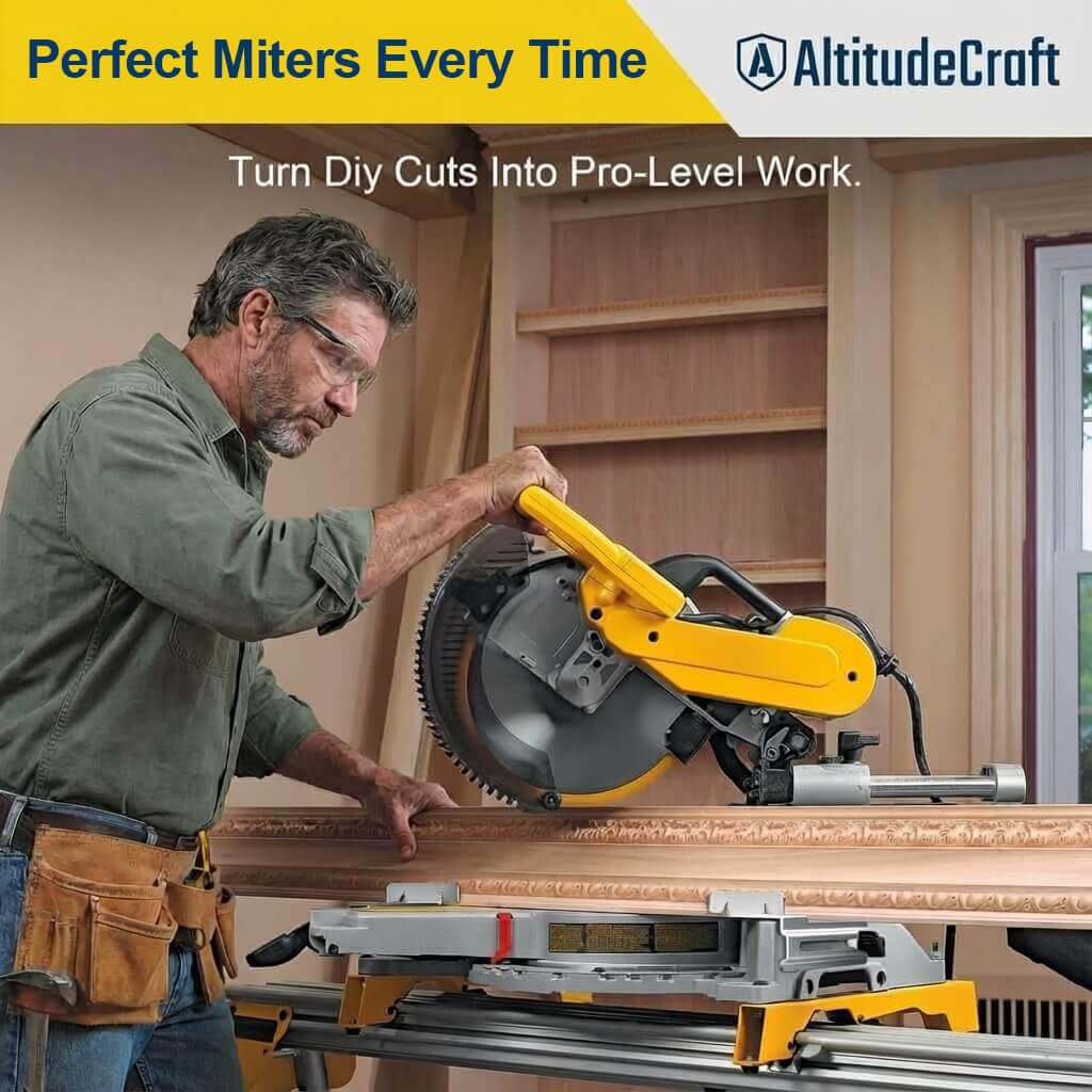 Crown Molding Jig - Precise Miter Saw Cuts -8