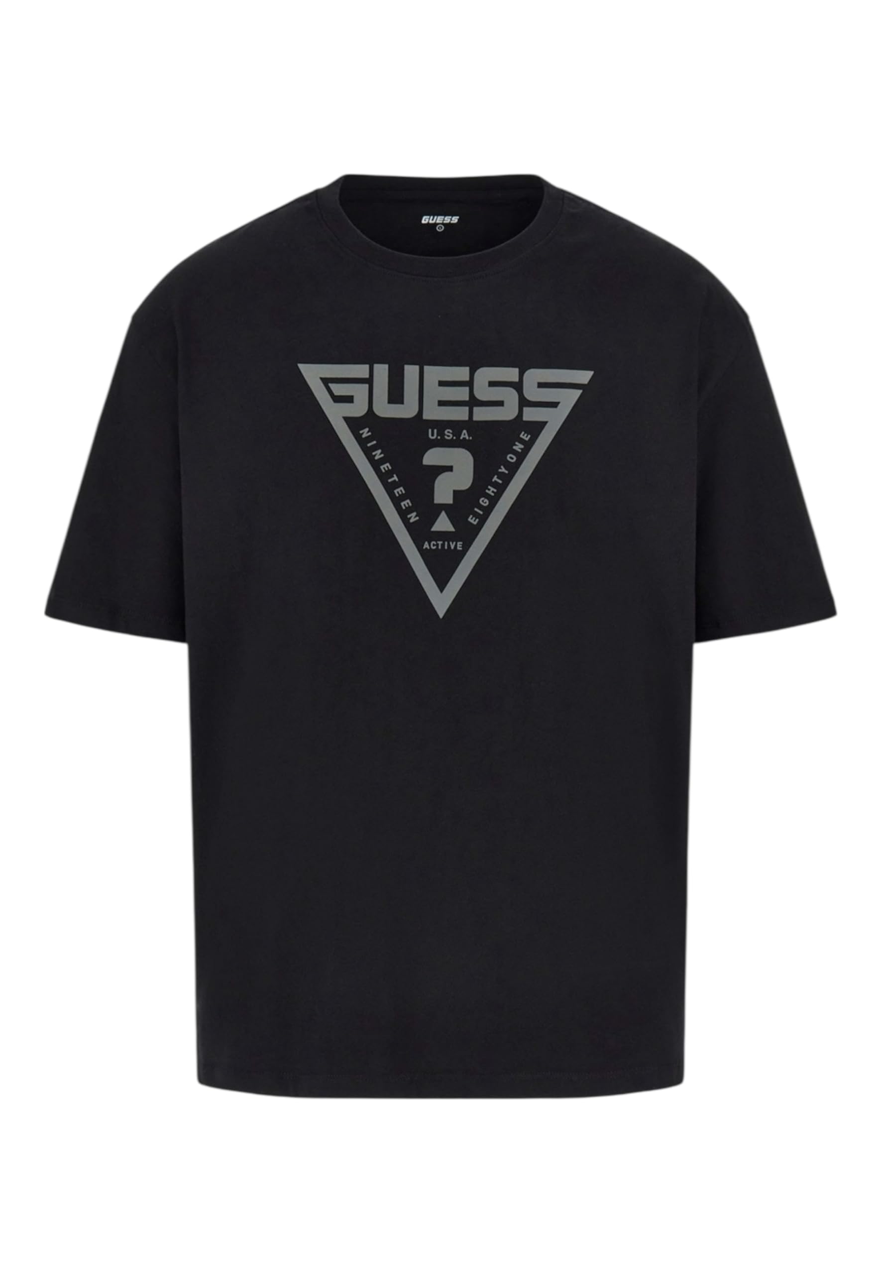 Guess Men's Noir T-Shirt Azha Over
