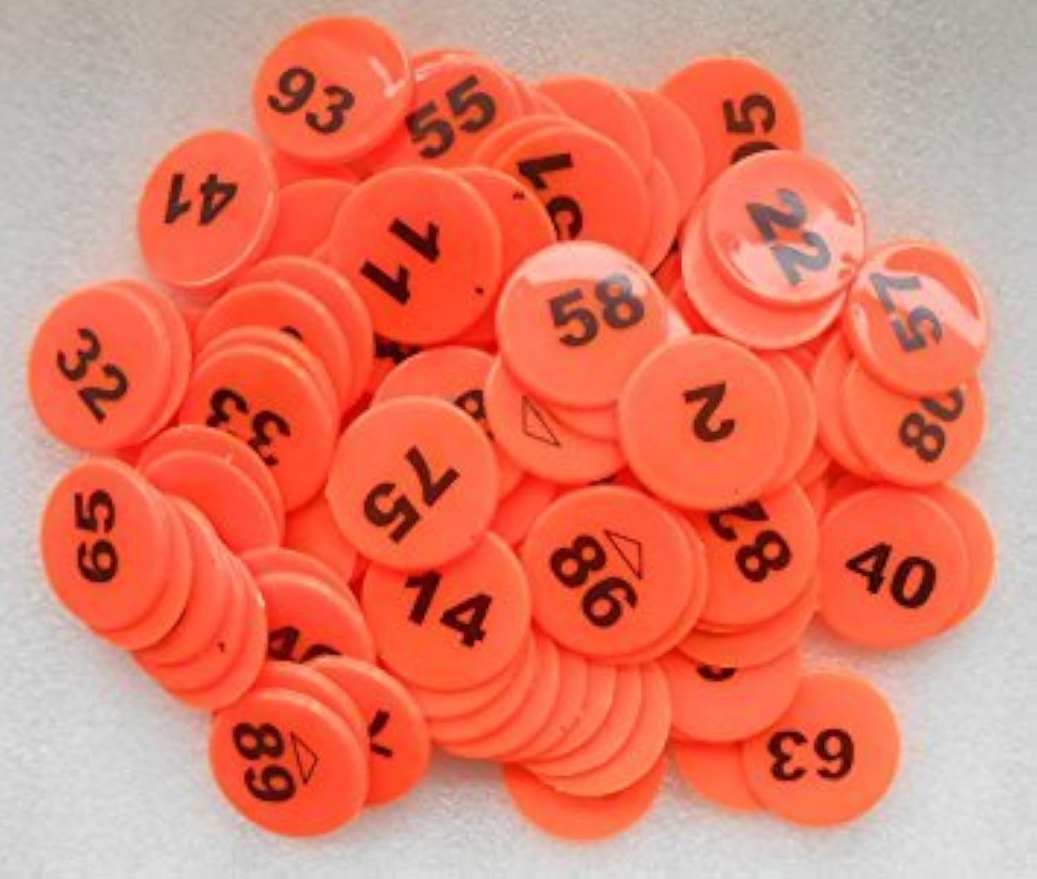 Royals Plastic Number Token, Coins Pack of 1 to 100, Random Colour,for Board Games & Other Uses,Hotel Counters, Poker Coins, Counters,
