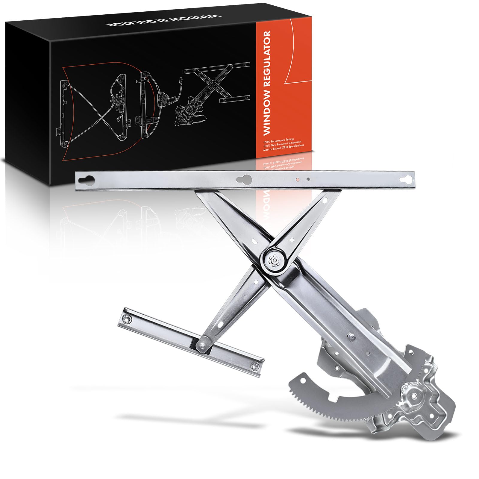 1 x Window Regulator Without Motor, Front Left for Discovery II L318 LT, All Engines, SUV, 1998-2004, LR006374