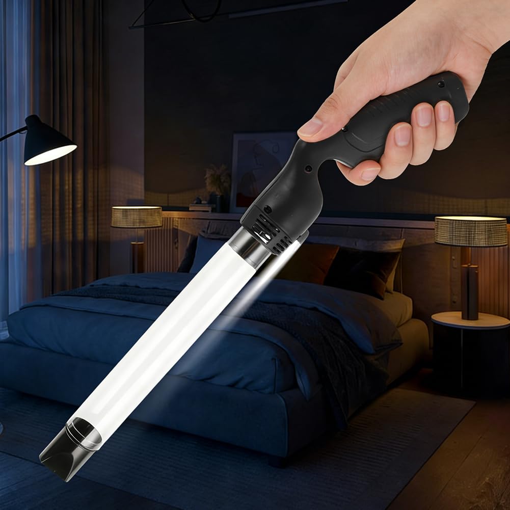 Porta-insetti, tettarella per ragni, a batteria, con luce LED, manico lungo in PC, aspira gli insetti vivi senza toccarli