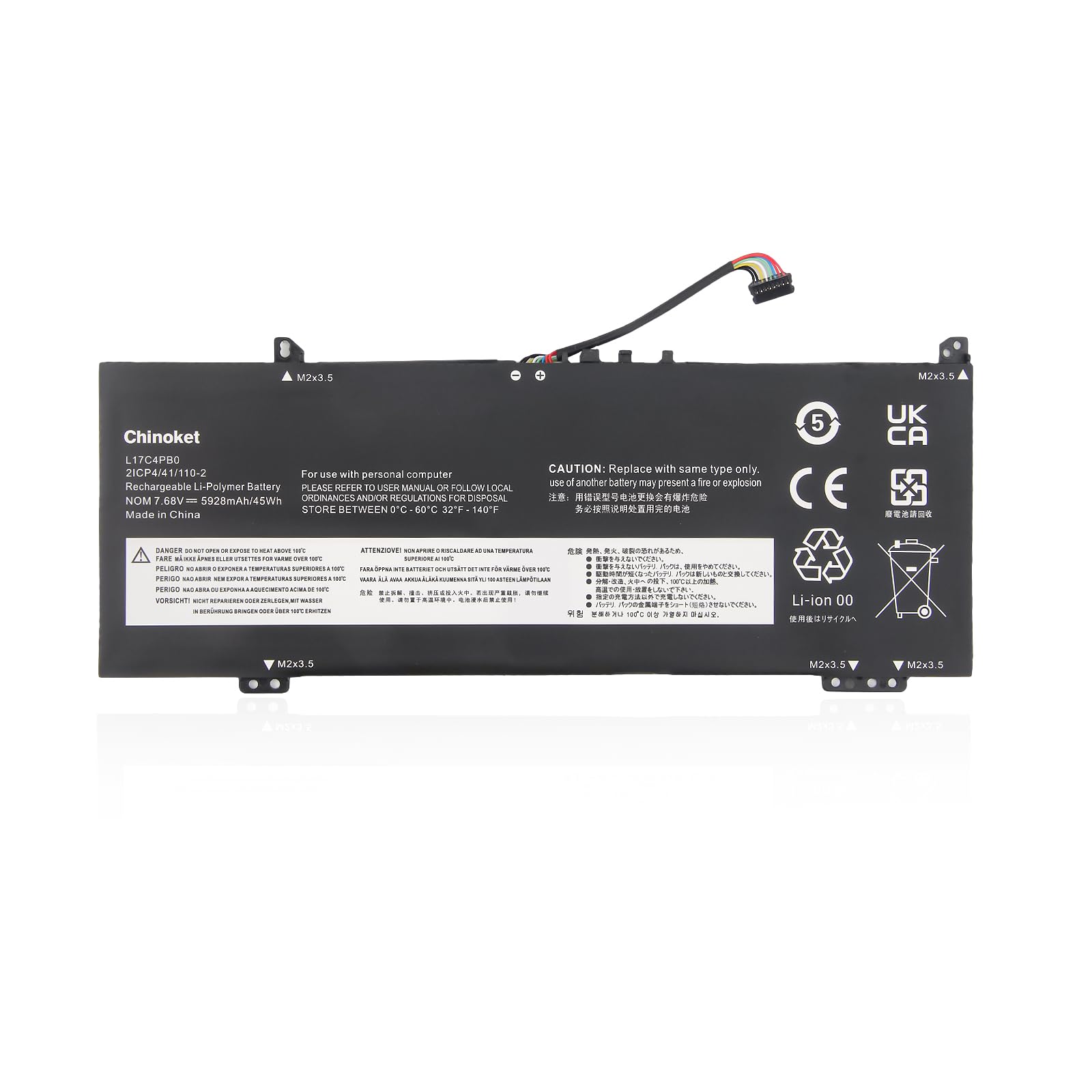 L17C4PB0 L17M4PB0 L17C4PB2 Batería para IdeaPad 530-14IKB 530-14ARR 6-14ARR 6-14IKB 530S-14ARR 530S-14IKB 530S-15IKB XiaoXin Air 14IKBR 14IWL 14ARR 15IKBR 15ARR 15IWL