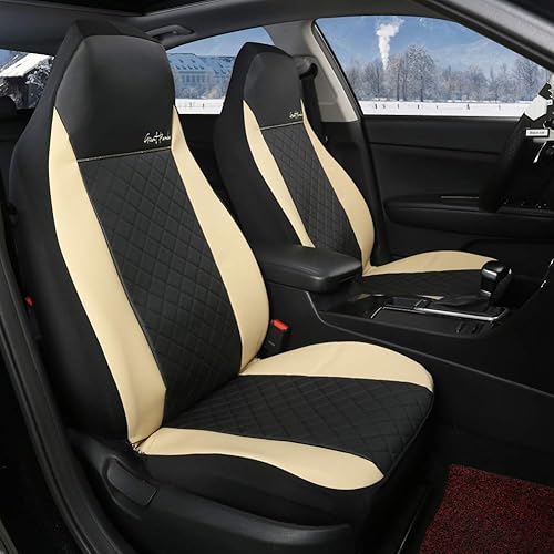 Miniatura 2 de GIANT PANDA - Par de fundas para asientos delanteros de auto, ajuste universal para la mayoría de coches, camionetas, SUV y mini van, compatible con