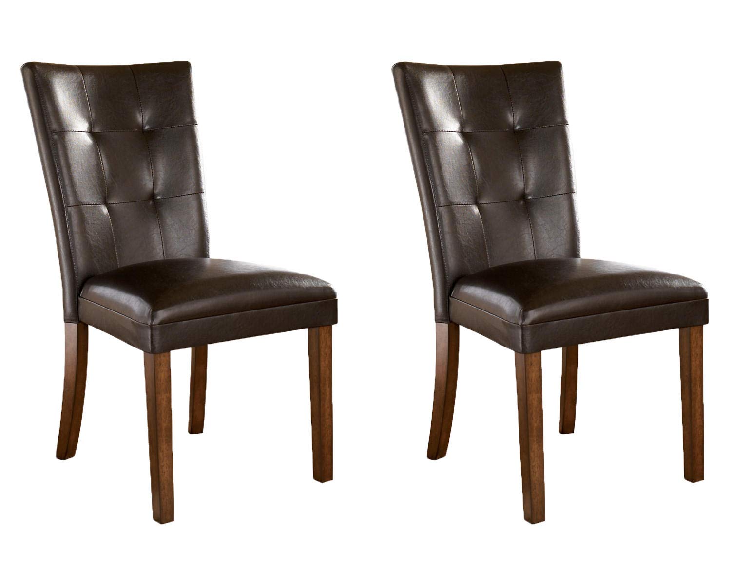 Signature Design by Ashley Lacey Classic Dining Room Chair Set of 2, Medium Brown