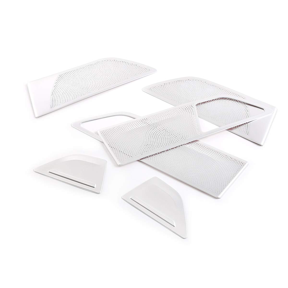 6 szt. Osłona głośnika do drzwi samochodu ze stopu aluminium Osłona panelu Akcesoria samochodowe do serii 7 G11 G12 2016-2020