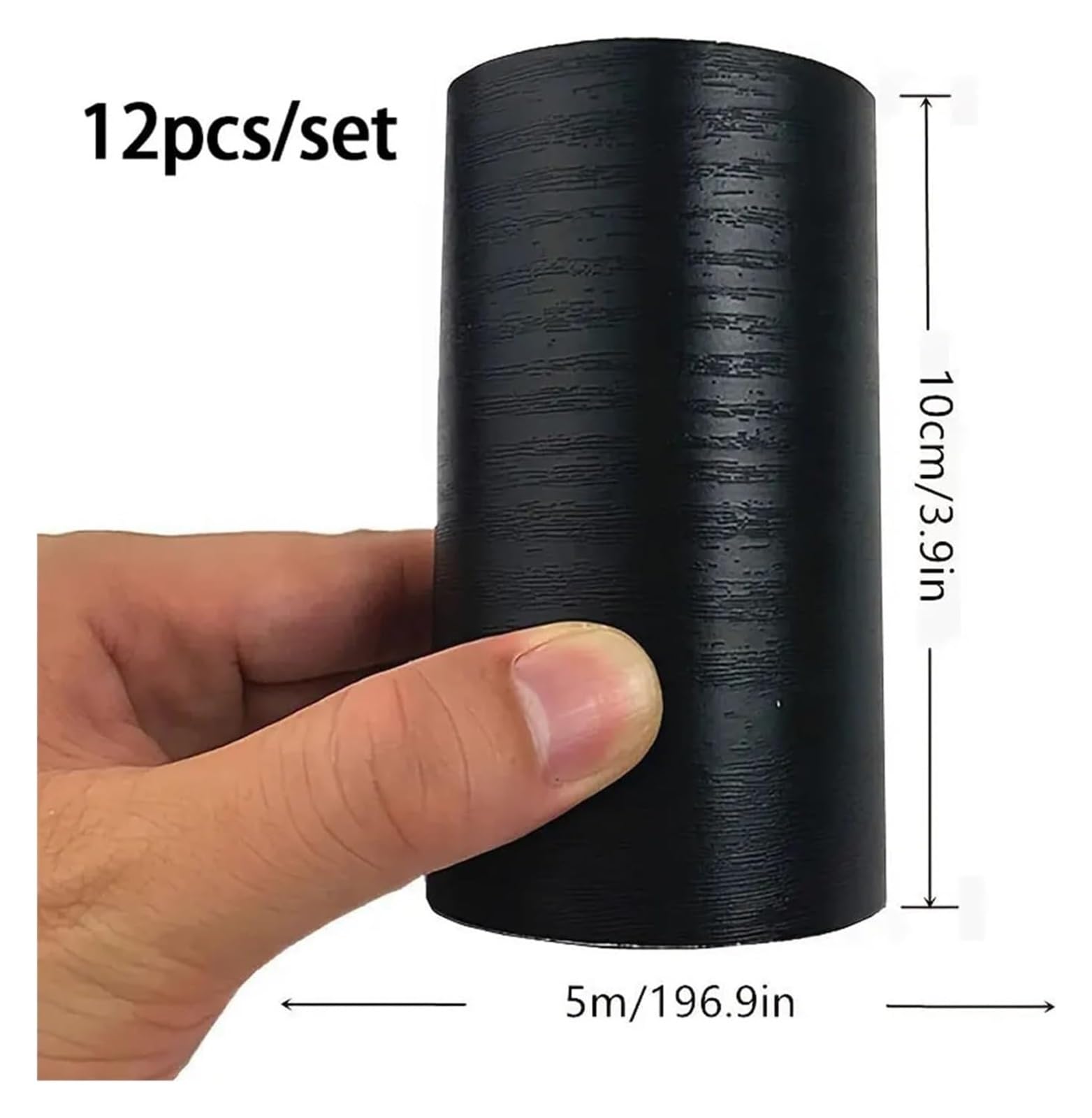 Listwa przypodłogowa listwy przypodłogowej, Samoprzylepna listwa przypodłogowa 5Mx10cm czarna do domowej kuchni dekoracja ścienna łazienki