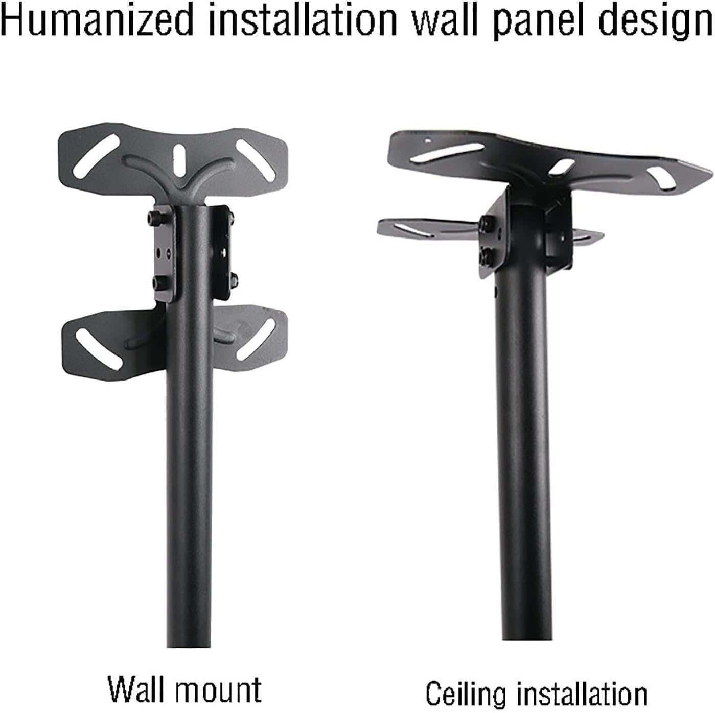 Support mural pour TV - Support plafond réglable avec inclinaison et rotation à 15° pour TV LCD à écran plat