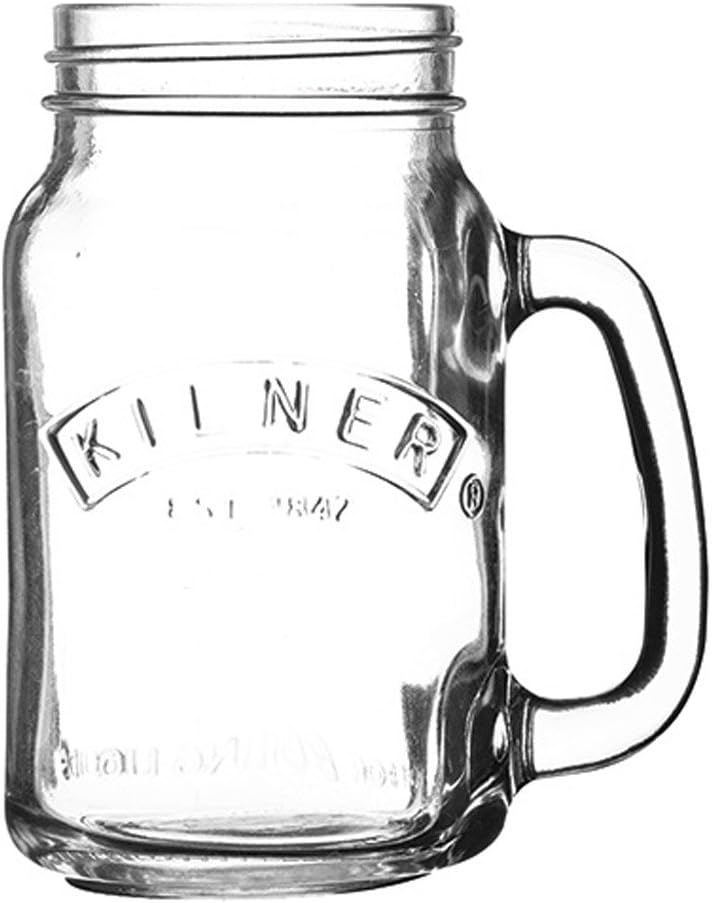 Kilner Handled Glass Drinking Jar, 540ml Amazon.co.uk Home & Kitchen