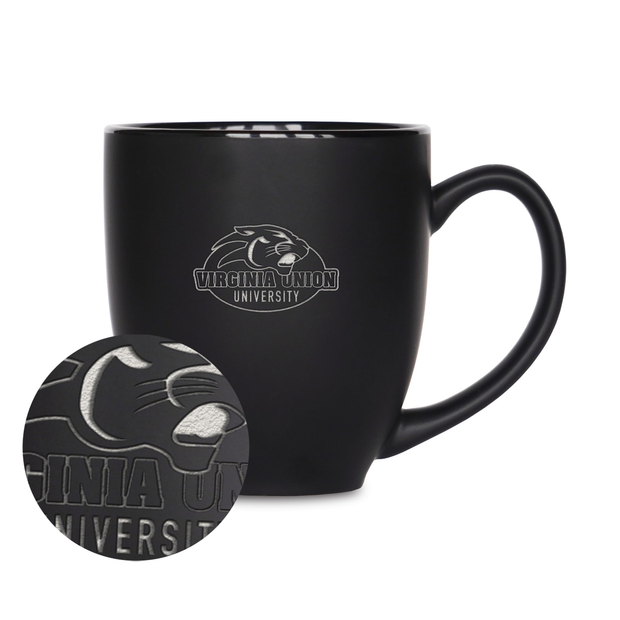 Tasse Virginia Union Panthers Rico Industries grand mug céramique noir pour fan NCAA