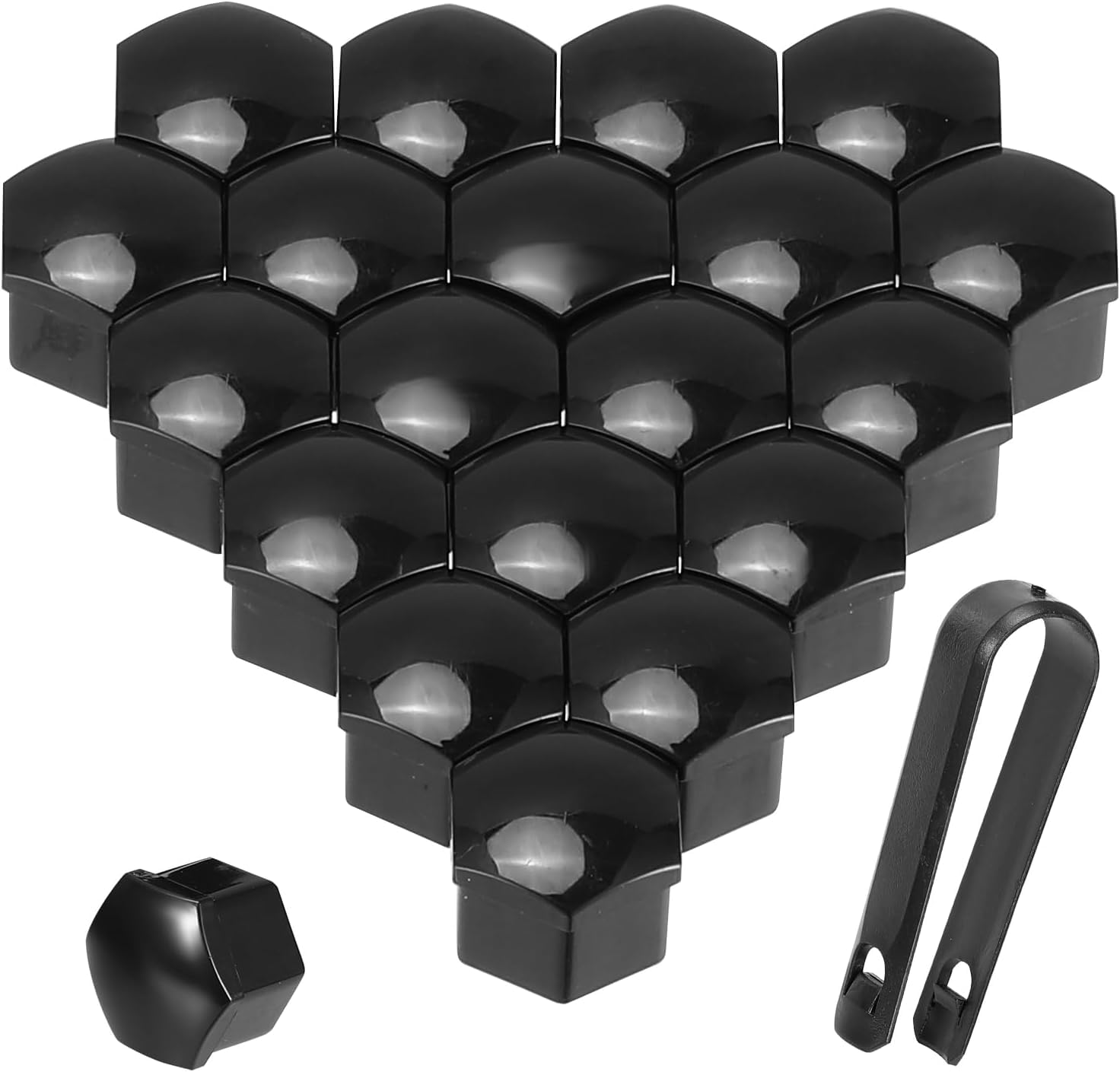 Xiazhi A 20 Pcs Wheel Nut Covers Fits For Ford Transit Mk4 Mk5 Mk6 Mk7 (1991-2014), Lug Nut Caps Durable Bolt Covers Wheel Bolt Protector Removal Tool Plastic Caps,