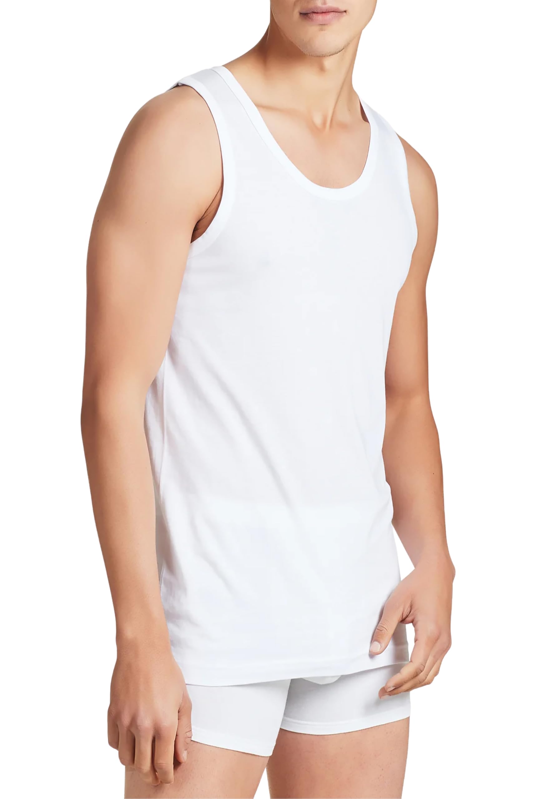 RAGNO 6 Canottiera Bipack Spalla Larga Uomo 100% Cotone 601412