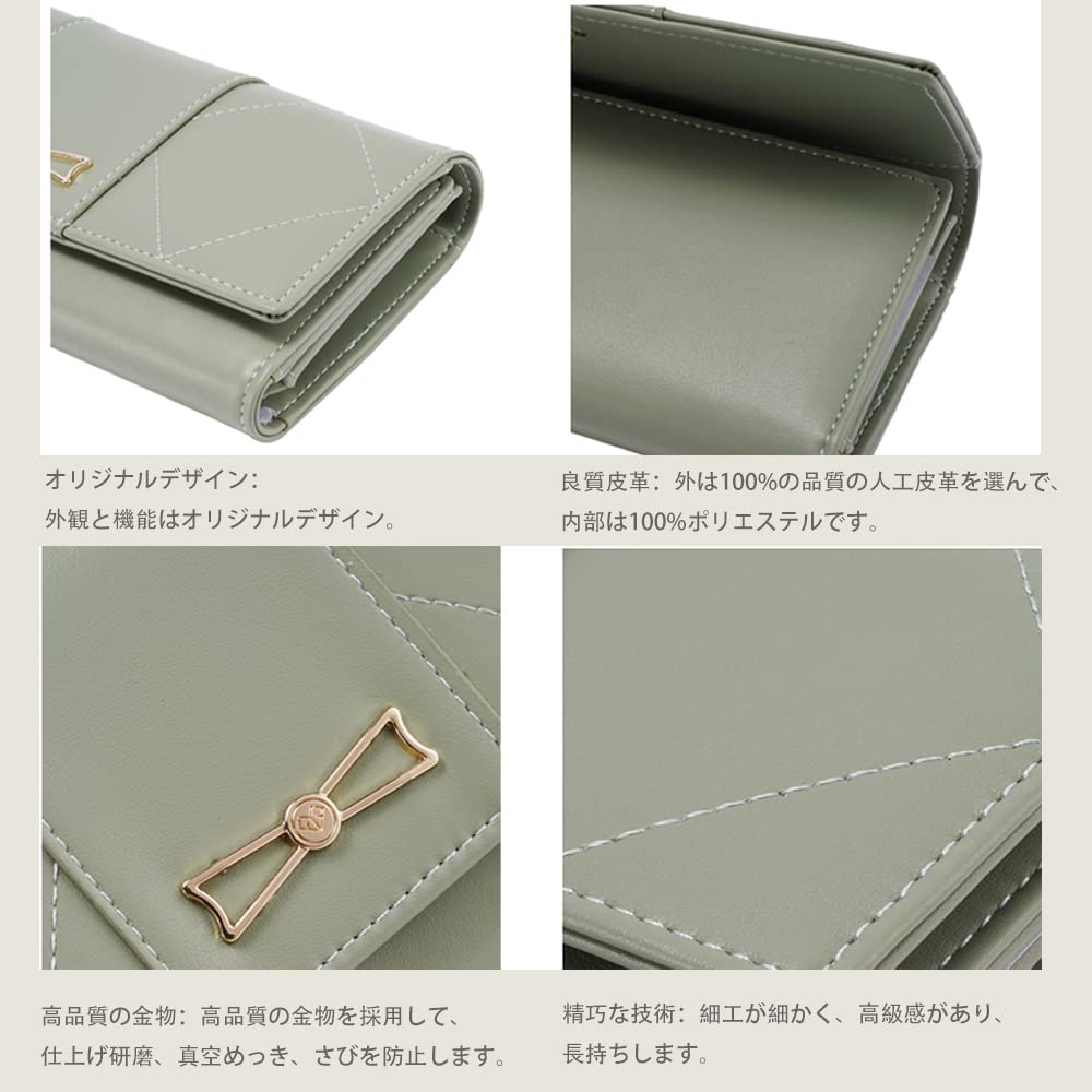 Amazon | [Gtyatee] 財布 長財布 かぶせ 三つ折り 多機能 小銭