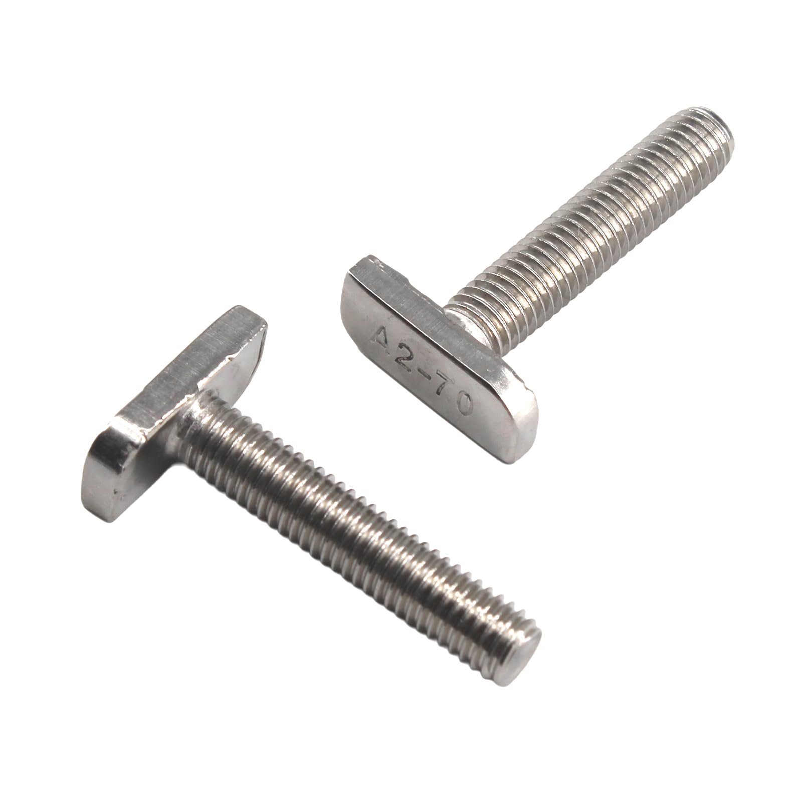 12Pcs M8x50 Stainless Steel A2 Type Hammer Head Screws Photovoltaic T-Slot Screws 23mm Head Size