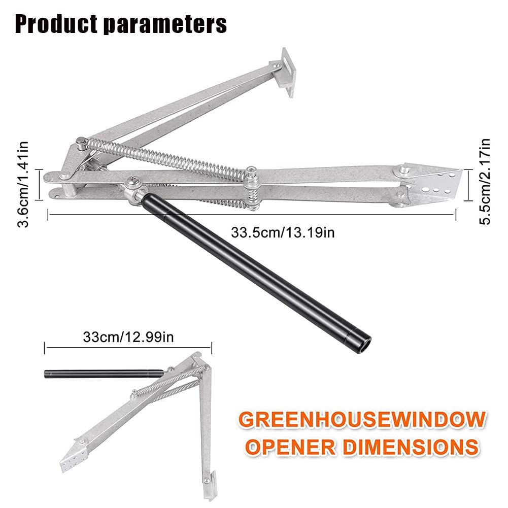 Apri Finestra Automatico Per Serre Greensen - Cilindro Termico, Energia Solare, Controllo Temperatura 15-25°C - Foto 7