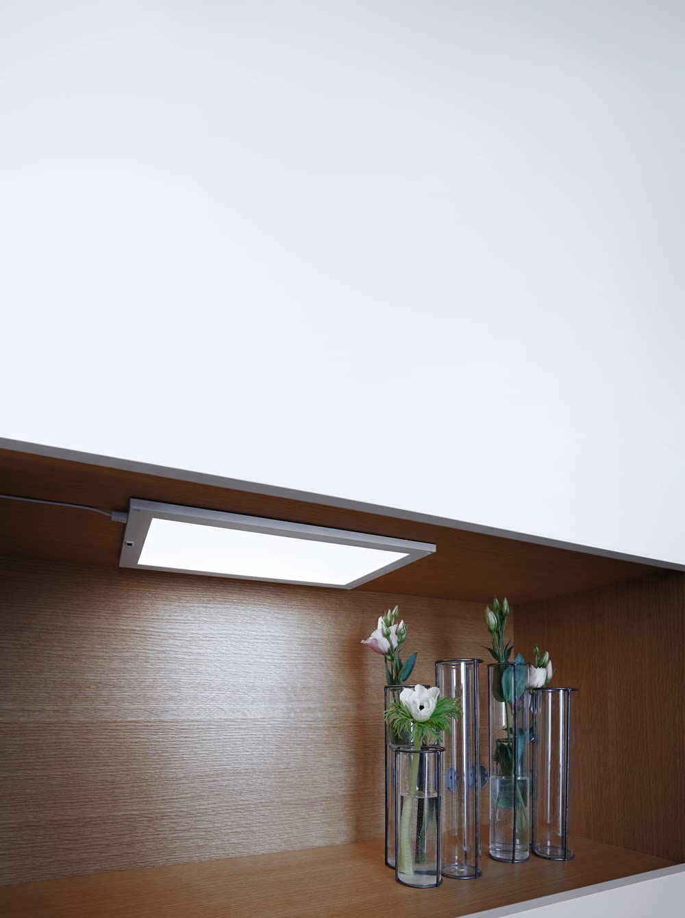 LEDVANCE SMART+ Wi-Fi Panel bajo armario EXPANSION -Luminaria de panel con tecnología Wi-Fi, 30x20cm, regulable, 530 lúmenes con PM, temperatura de color de 2700 a 6500K, panel LED | , Wall Luminaire, blanco, 30000 h, Paquete de 1